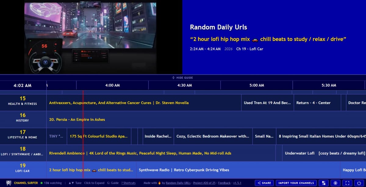 New web app lets you binge YouTube like old-school TV